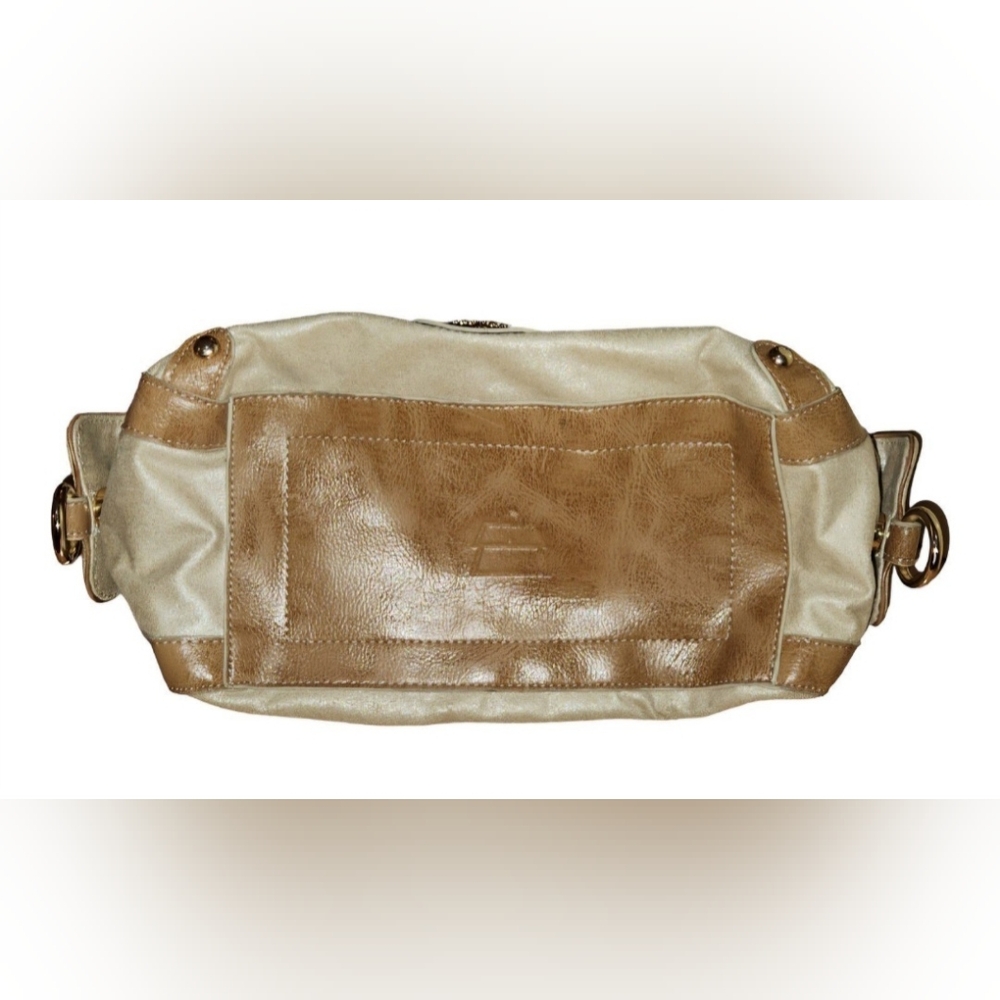 💵SOLD💵 Kathy Van Zeeland Vintage Y2K EUC Champagne & Brown Purse - Picture 3 of 10